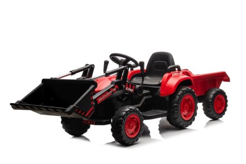LEAN CARS Traktor Na Akumulator Z łyżką BW-X002A Czerwony