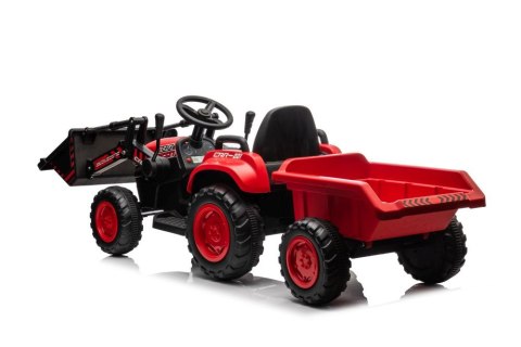 LEAN CARS Traktor Na Akumulator Z łyżką BW-X002A Czerwony