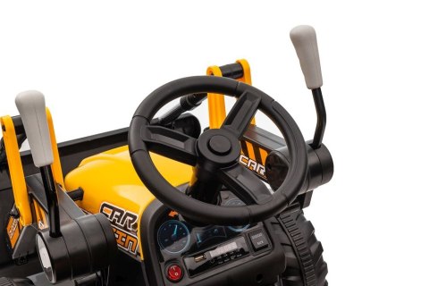 LEAN CARS Traktor Na Akumulator Z łyżką BW-X002A Żółty
