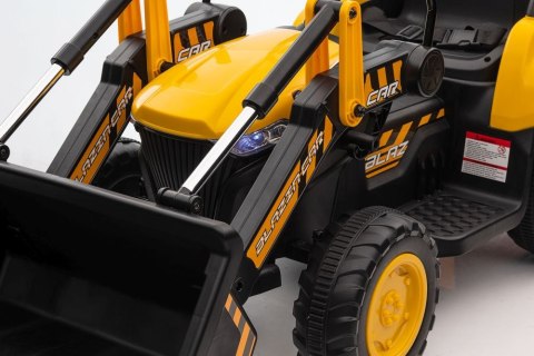 LEAN CARS Traktor Na Akumulator Z łyżką BW-X002A Żółty