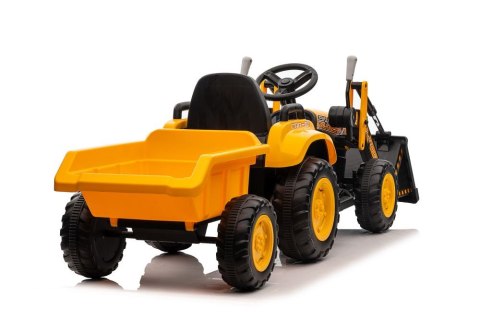 LEAN CARS Traktor Na Akumulator Z łyżką BW-X002A Żółty