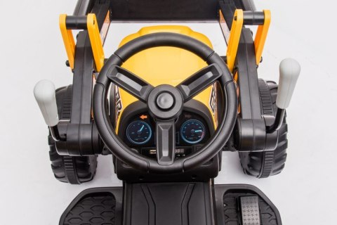 LEAN CARS Traktor Na Akumulator Z łyżką BW-X002A Żółty