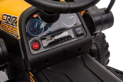 LEAN CARS Traktor Na Akumulator Z łyżką BW-X002A Żółty