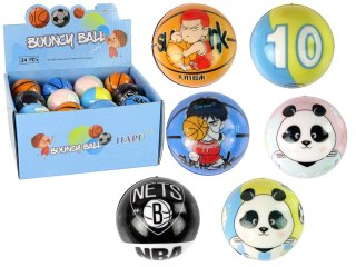 LEAN TOYS Piłeczka Miękka Mała Wzory Kolory dla Dziecka 7 cm średnicy