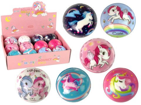 LEAN TOYS Piłeczka Miękka Tęczowa dla Dziecka 8 cm średnicy