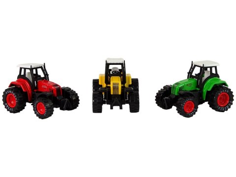 LEAN TOYS Traktor Ciągnik Resorak Metalowy z Napędem