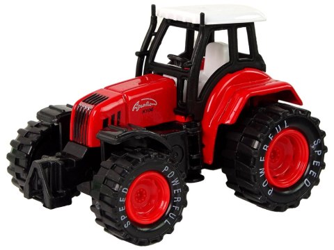 LEAN TOYS Traktor Ciągnik Resorak Metalowy z Napędem