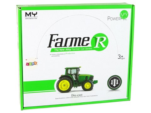 LEAN TOYS Traktor Ciągnik Resorak Metalowy z Napędem