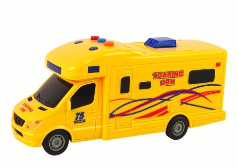 LEAN Toys Auto Camper Wycieczka Napęd Frykcyjny Dźwięk Światła