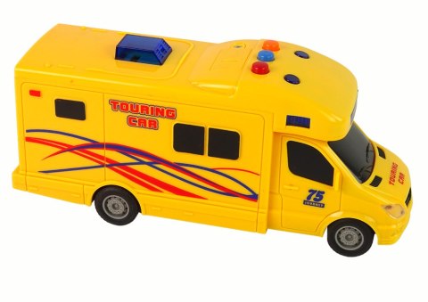 LEAN Toys Auto Camper Wycieczka Napęd Frykcyjny Dźwięk Światła
