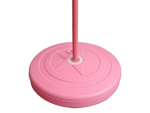 LEAN Toys Kosz Do Koszykówki Dla Dzieci Kosz Piłka Ogród Różowy 170 cm