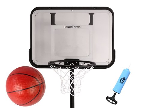 LEAN Toys Kosz Do Koszykówki Kosz Na Kółkach Piłka Ogród Czarny 3 m