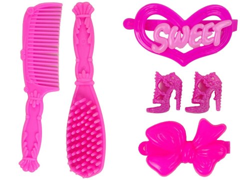 LEAN Toys Lalka Księżniczka z Białym Kucykiem Figurki Akcesoria