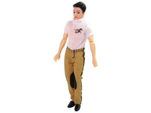 LEAN Toys Lalka z Białym Koniem Figurki Akcesoria