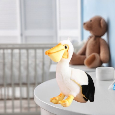 LEAN Toys Pluszowy Pelikan Ptak Pluszak Maskotka Przytulanka 24cm