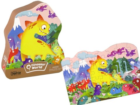 LEAN Toys Puzzle Dinozaur Wulkan 48 Elementów