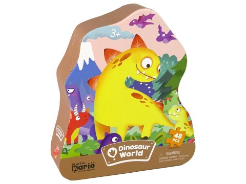 LEAN Toys Puzzle Dinozaur Wulkan 48 Elementów