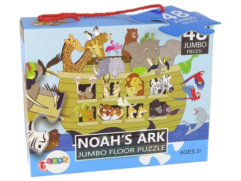 LEAN Toys Puzzle Dla Dzieci Układanka Arka Noego 48 Elem