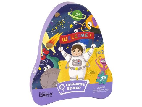 LEAN Toys Puzzle Kosmos Ufo Planety 48 Elementów
