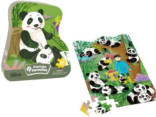 LEAN Toys Puzzle Panda Las Bambusowy 48 Elementów