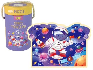 LEAN Toys Puzzle w Tubie Kosmos 28 Elementów
