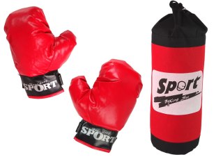 LEAN Toys Zestaw Bokserski Worek Rękawice Bokserskie Boxing Set