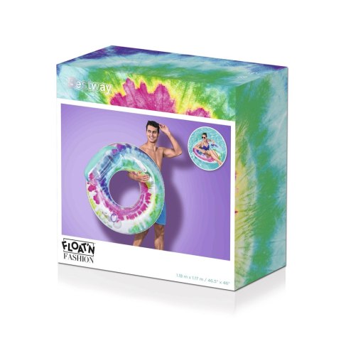 Bestway Dmuchane Koło Do Pływania Tie Dye 118 cm Bestway 43637