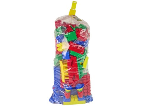 HEMAR Kolorowe Klocki Konstrukcyjne K3 Bardzo Duże 200 Elementów