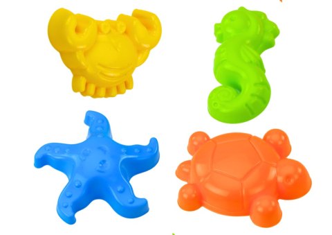 HEMAR Zestaw Do Piasku Wiaderko Sitko Foremki 8 El Kolorowy