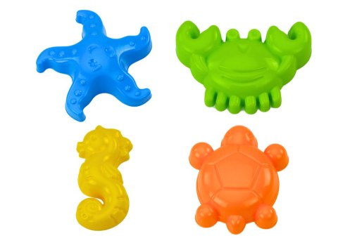 HEMAR Zestaw Zabawek Do Piasku Łopatka Grabie Foremki 6 ele.