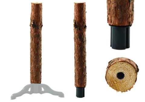 LEAN Stojak Pieniek Drewniany Na Cztery Nóżki Do Choinki Na Pniu