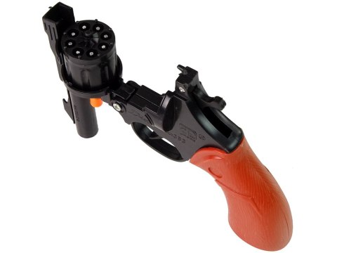 LEAN TOYS Pistolet Na Kapiszony Rewolwer Hukowy Czarny