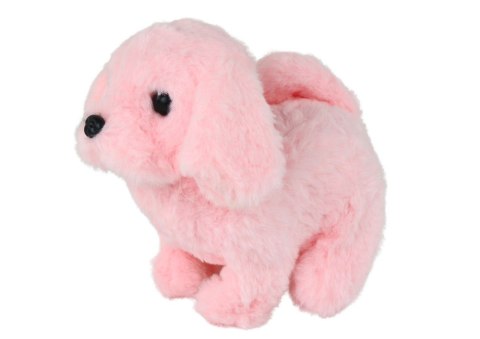 LEAN Toys Chodzący Piesek Zabawka Interaktywna Szczekający Różowy