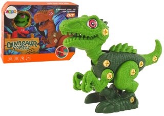 LEAN Toys Dinozaur Do Rozkręcania Majsterkowanie Zielony