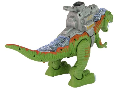 LEAN Toys Dinozaur z Katapultą Chodzi Strzela Zielony