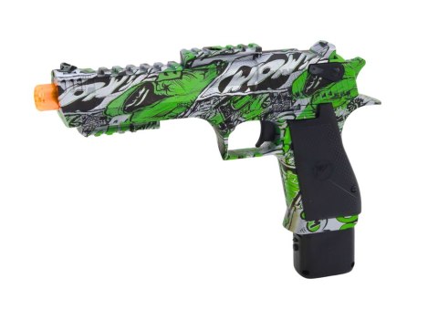 LEAN Toys Elektryczny Pistolet Na Kulki Wodne Strzałki 2w1 Zielony