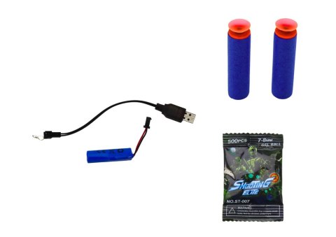 LEAN Toys Elektryczny Pistolet Na Kulki Wodne Strzałki 2w1 Zielony