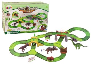 LEAN Toys Tor Dla Dinozaurów 270 Elementów Akcesoria