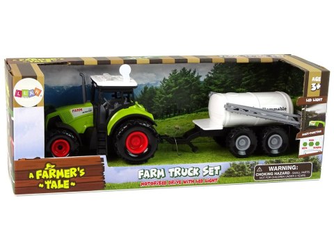 LEAN Toys Traktor dla Dzieci z Przyczepką Autko Farma