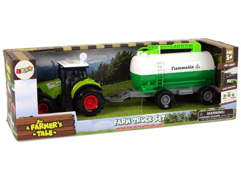 LEAN Toys Traktor dla Dzieci z Przyczepką Cysterna Autko Farma