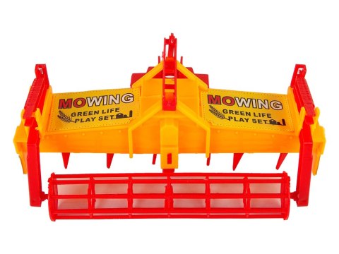 LEAN Toys Traktor z Kultywatorem Napęd Frykcyjny Czerwony
