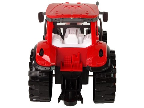 LEAN Toys Traktor z Kultywatorem Napęd Frykcyjny Czerwony