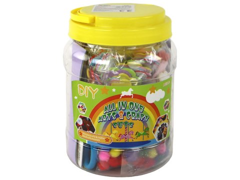 LEAN Toys Zestaw Artystyczny Kreatywny Plastyczny W Słoiku DIY
