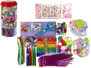 LEAN Toys Zestaw Artystyczny Kreatywny Plastyczny W Słoiku DIY