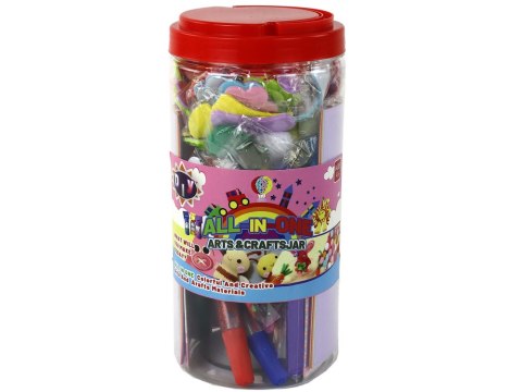 LEAN Toys Zestaw Artystyczny Kreatywny Plastyczny W Słoiku DIY