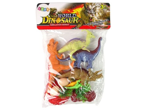 LEAN Toys Zestaw Figurek Dinozaurów z Akcesoriami 15 Sztuk