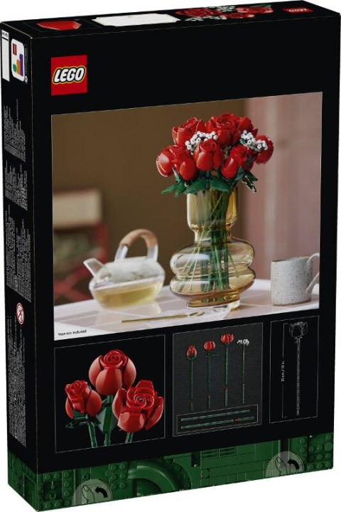 LEGO Klocki LEGO ICONS Bukiet Róż 822 Elementy 10328