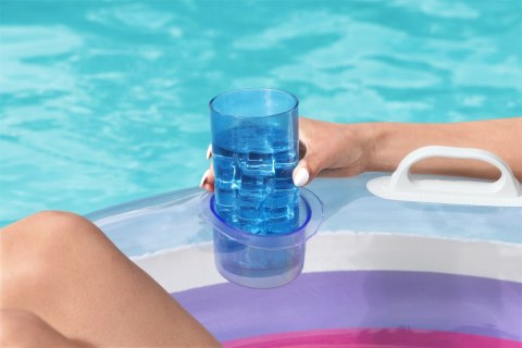 Bestway Dmuchane Koło Do Pływania Podwójne 186 x 116 cm Tęczowe Bestway 43648