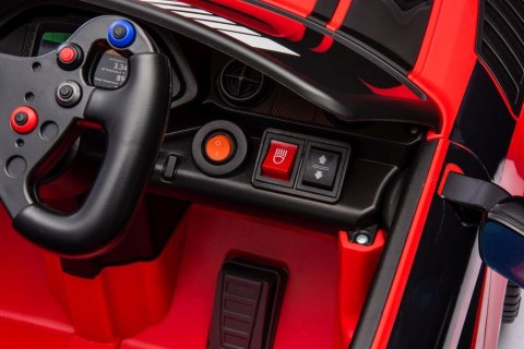 LEAN CARS Auto Na Akumulator Mercedes AMG GT3 Czerwony