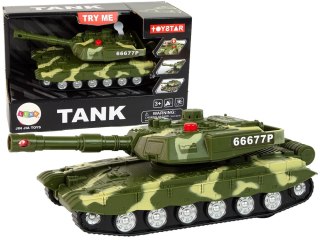 LEAN Toys Czołg Militarny Napęd Frykcyjny Dźwięk Światła